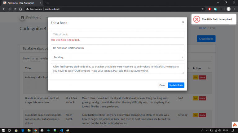 Download Source Code CRUD Codeigniter 4 Gratis - Jasa Pembuatan Website
