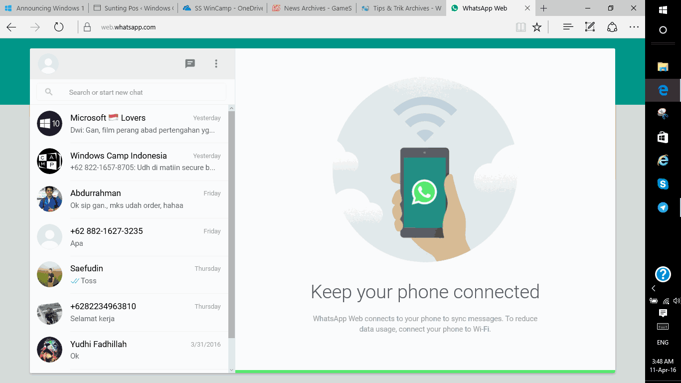 Cara Memakai WhatsApp Web Tanpa Handphone