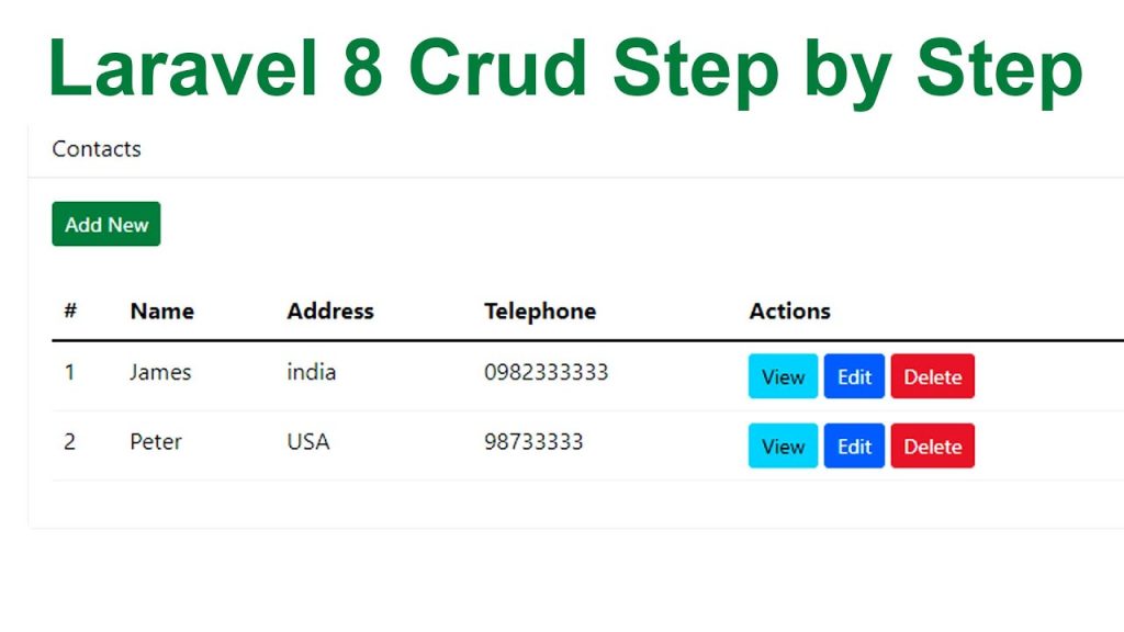 Tutorial CRUD Sederhana dengan Laravel 8 - Jasa Pembuatan Website