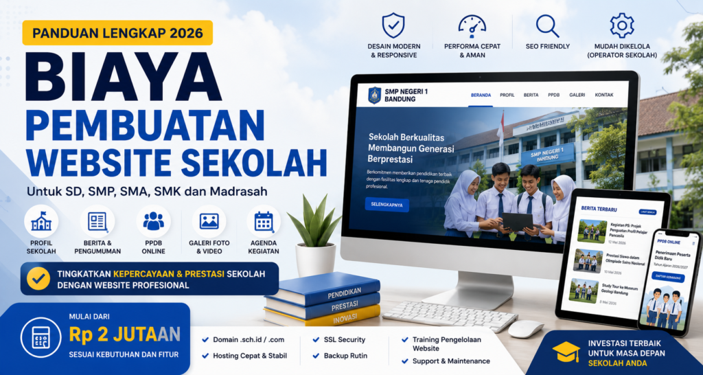 Biaya pembuatan website sekolah 2026