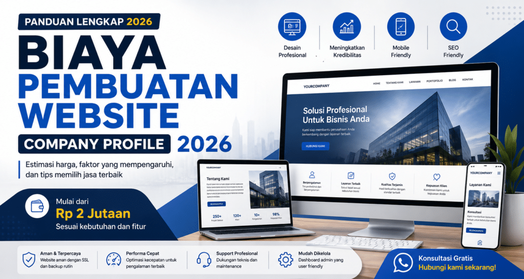 Biaya Pembuatan Website Company Profile 2026