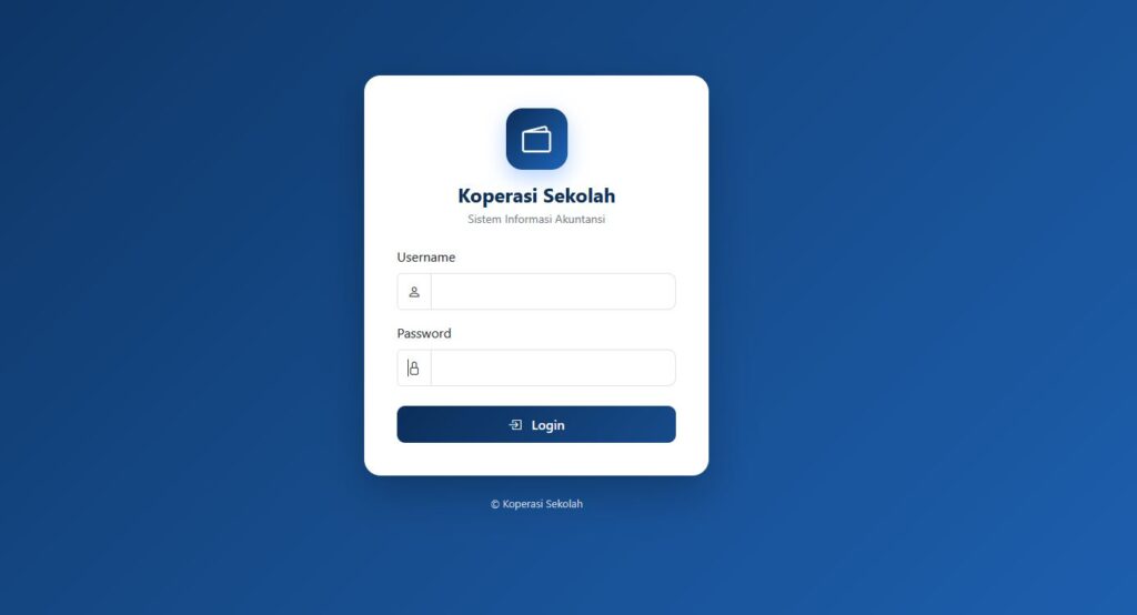 Aplikasi Akuntansi Koperasi Sekolah